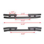 Double Bar Rear Bumper Protector Guard for Jeep Wrangler (1988–2006)