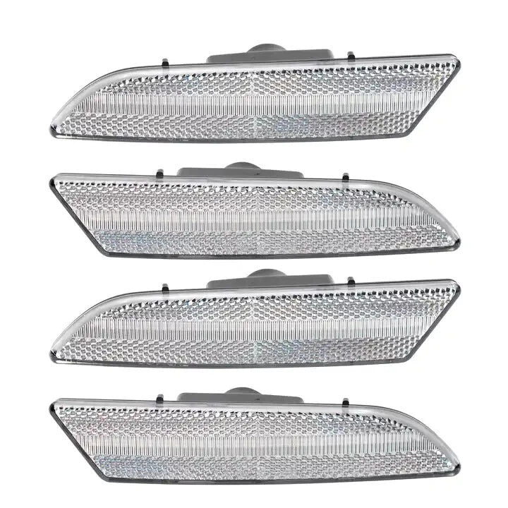 Set of 4 Clear Bumper Turn Signal Side Marker Lights for Chrysler Crossfire (2004–2008)
