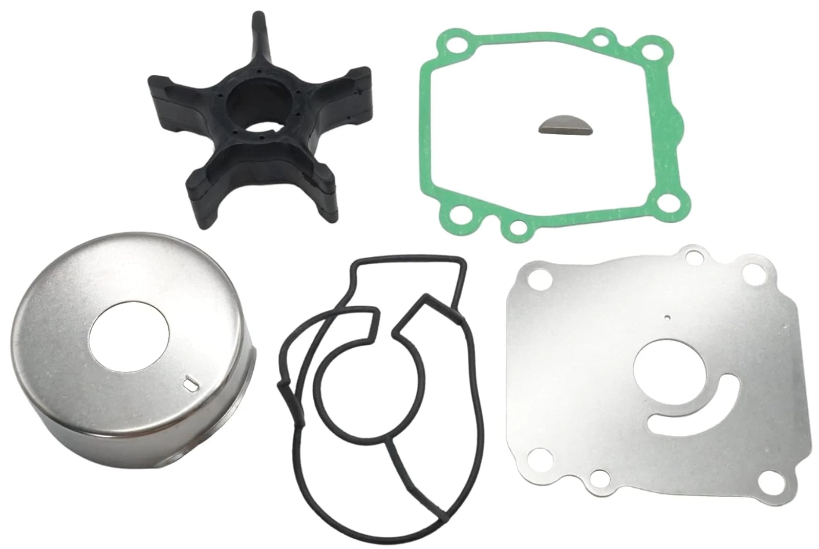 Outboard Water Pump Impeller & Plate for Suzuki 4-S (17461-90J01, 17471-92J00)
