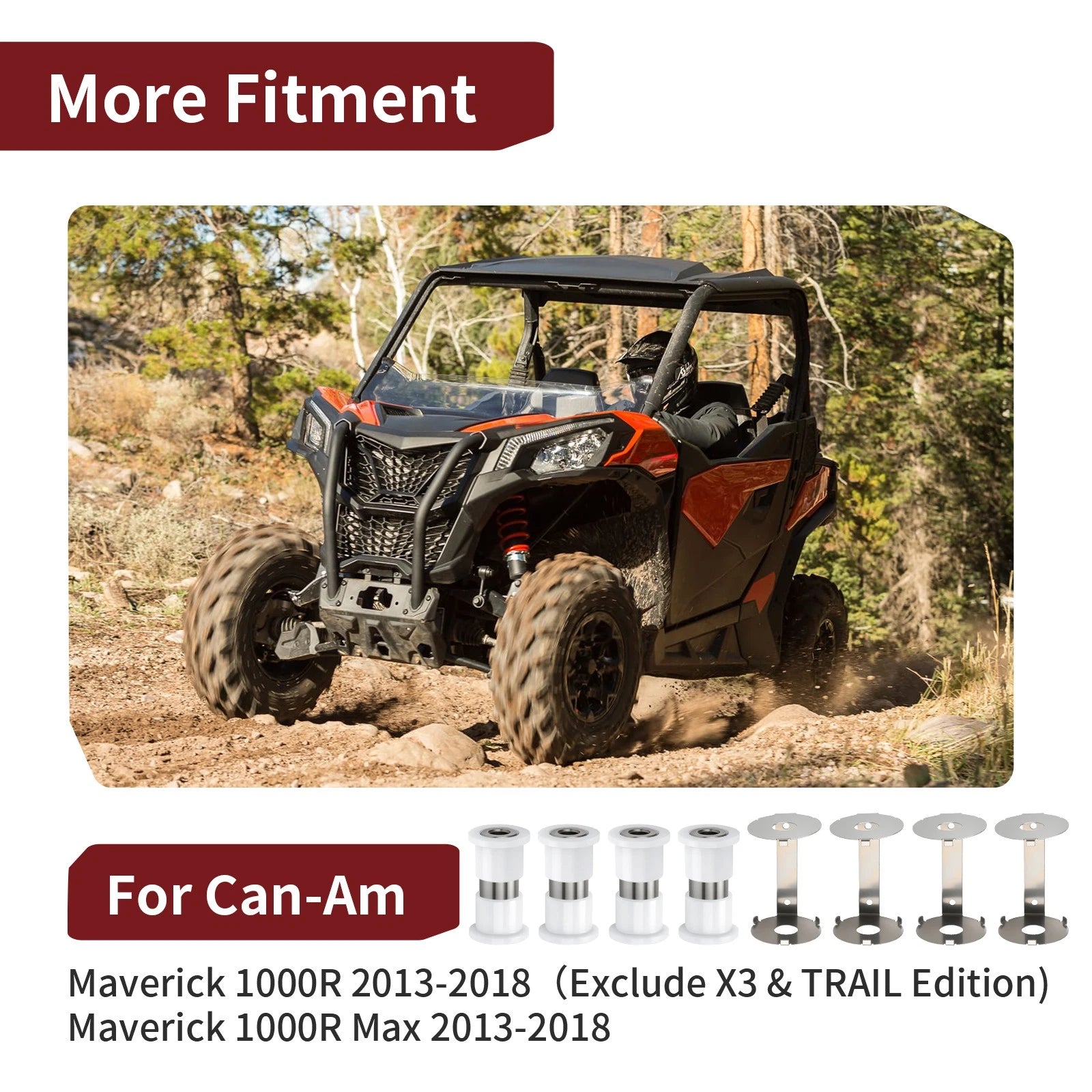 Rear A Arm Bushing Kit for Can-Am (706202257, 706204409, 706201659, 706202300)