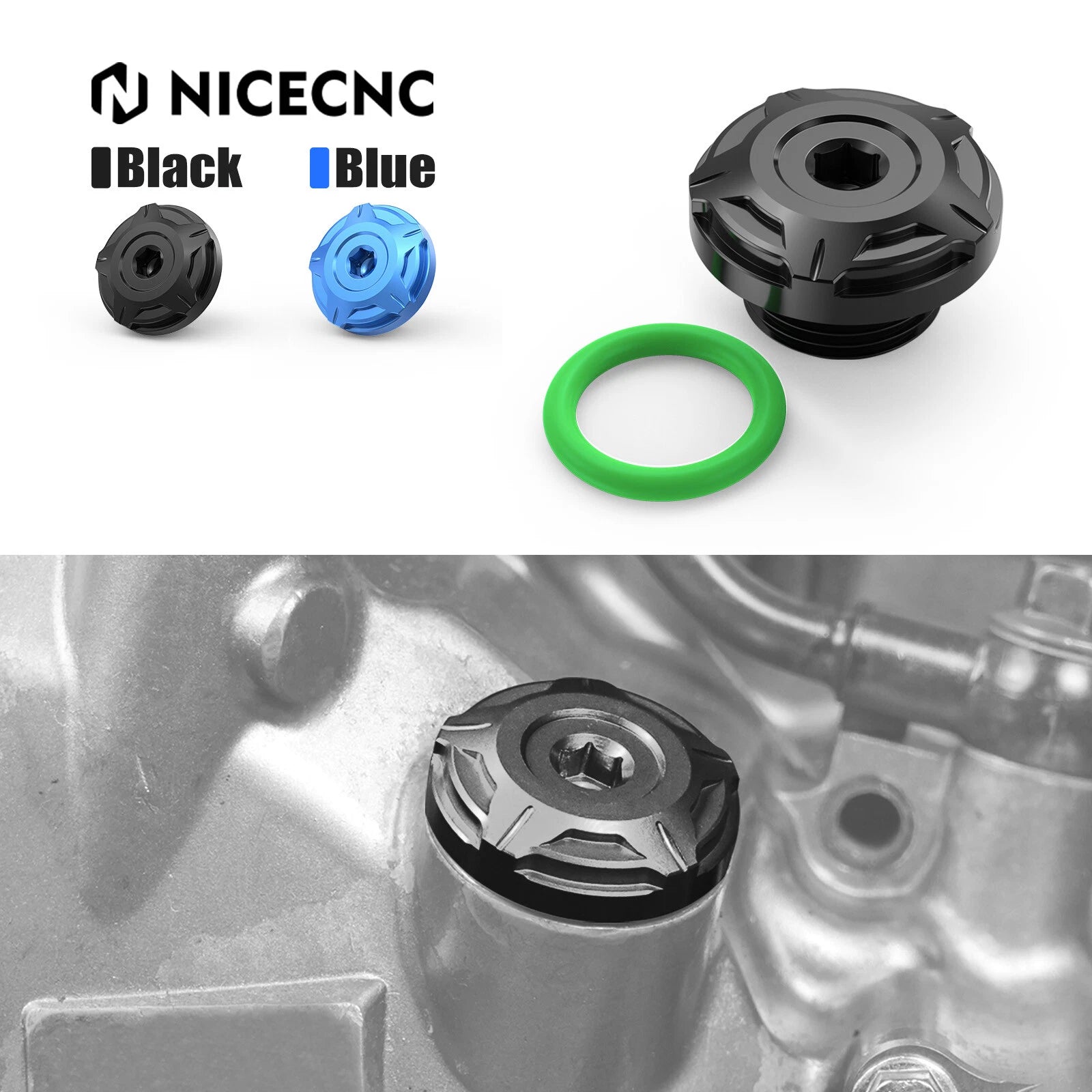 Oil Filler Cover Cap Plug for Suzuki DR650SE DR650S (1996–2024) Aluminum