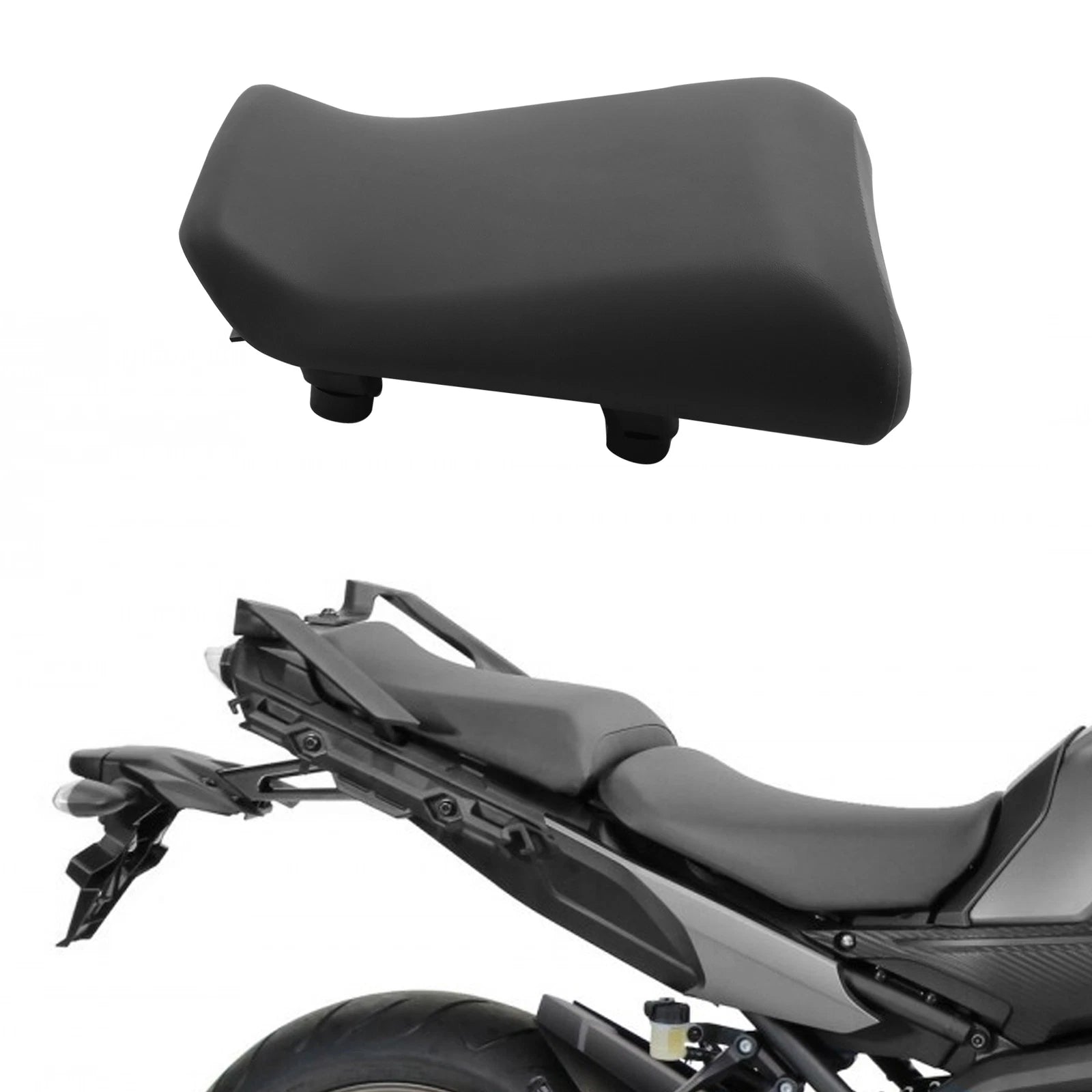 Black Rear Passenger Seat Pillion for Yamaha MT09 FJ09 (2014–2017)