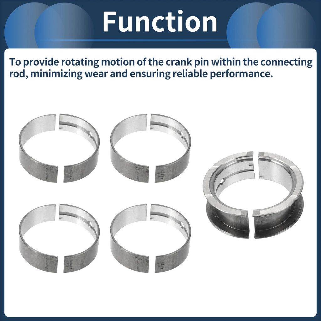 Main Bearing Set No. 1220740F00 for Nissan Frontier (1998–2004) 10 Pcs