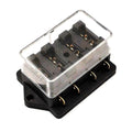 4 Way Blade Fuse Holder Box for Car Boat Marine (12V 24V)