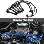6pcs Spark Plug Ignition Wire for Hyundai Sonata GLS (1999–2001) Black