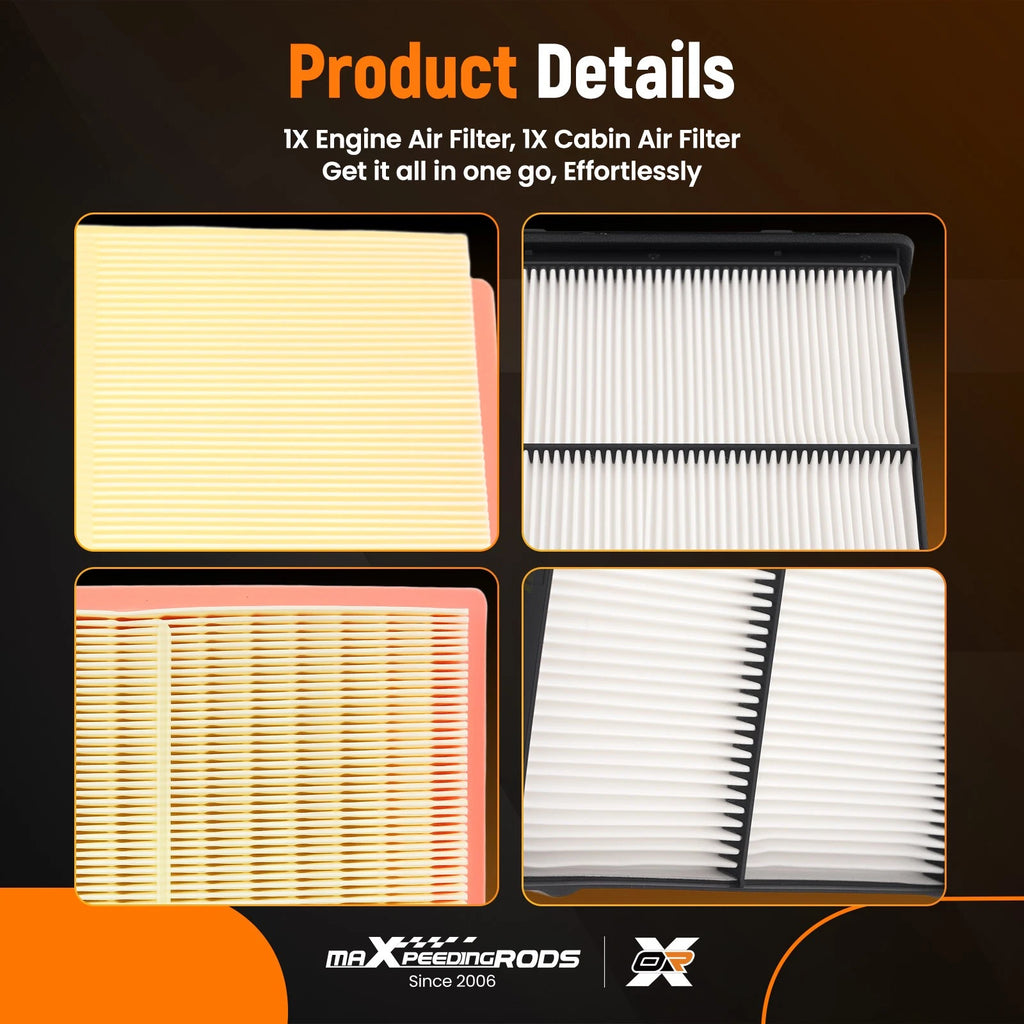 Set of 2 Engine and Cabin Filters for Subaru Forester WRX (2019–2024)