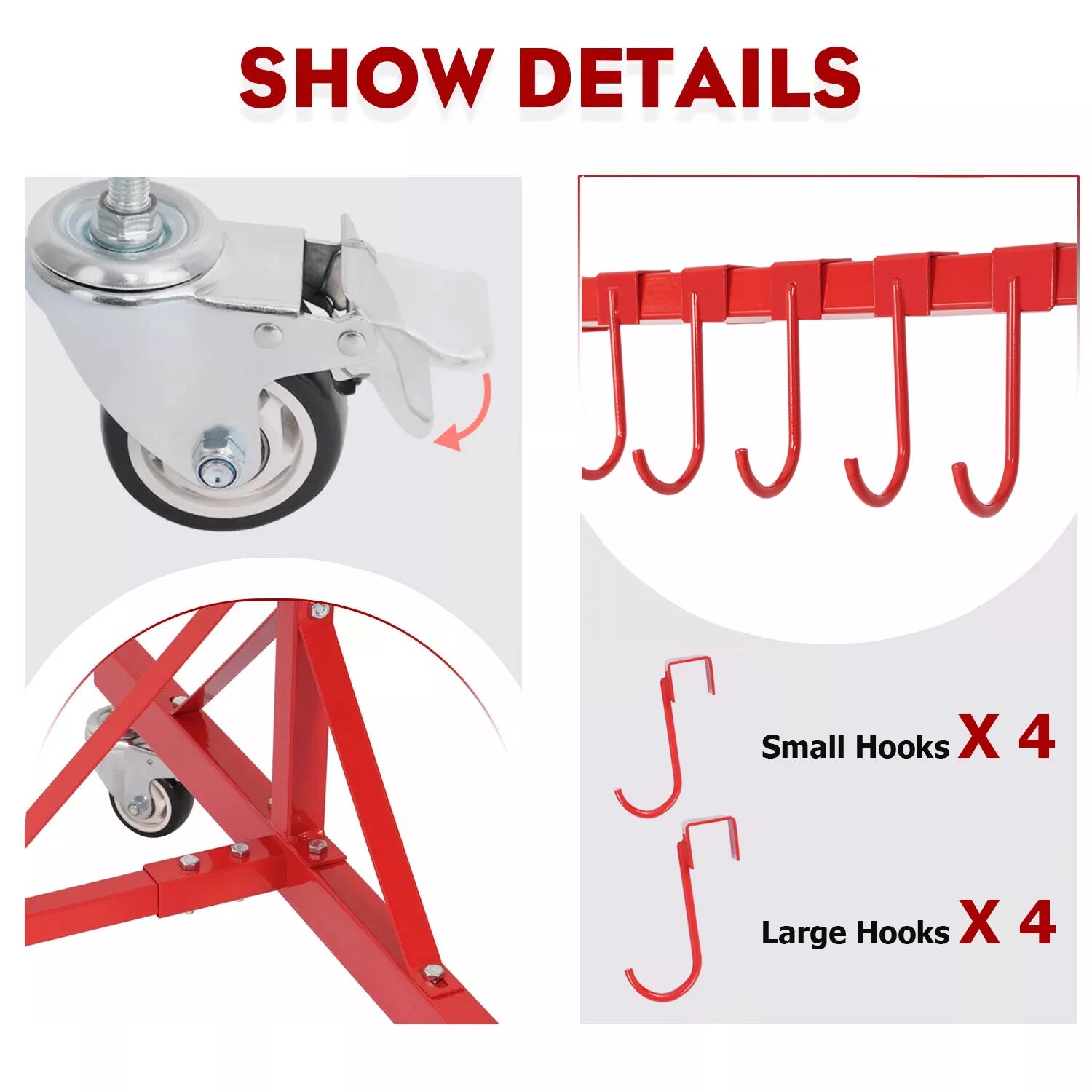 7FT Automotive Spray Painting Rack for Auto Body Work