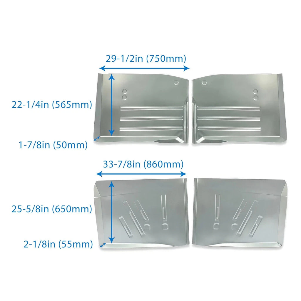 Front & Rear Floor Pans for Chevy All Models (1955–1957)