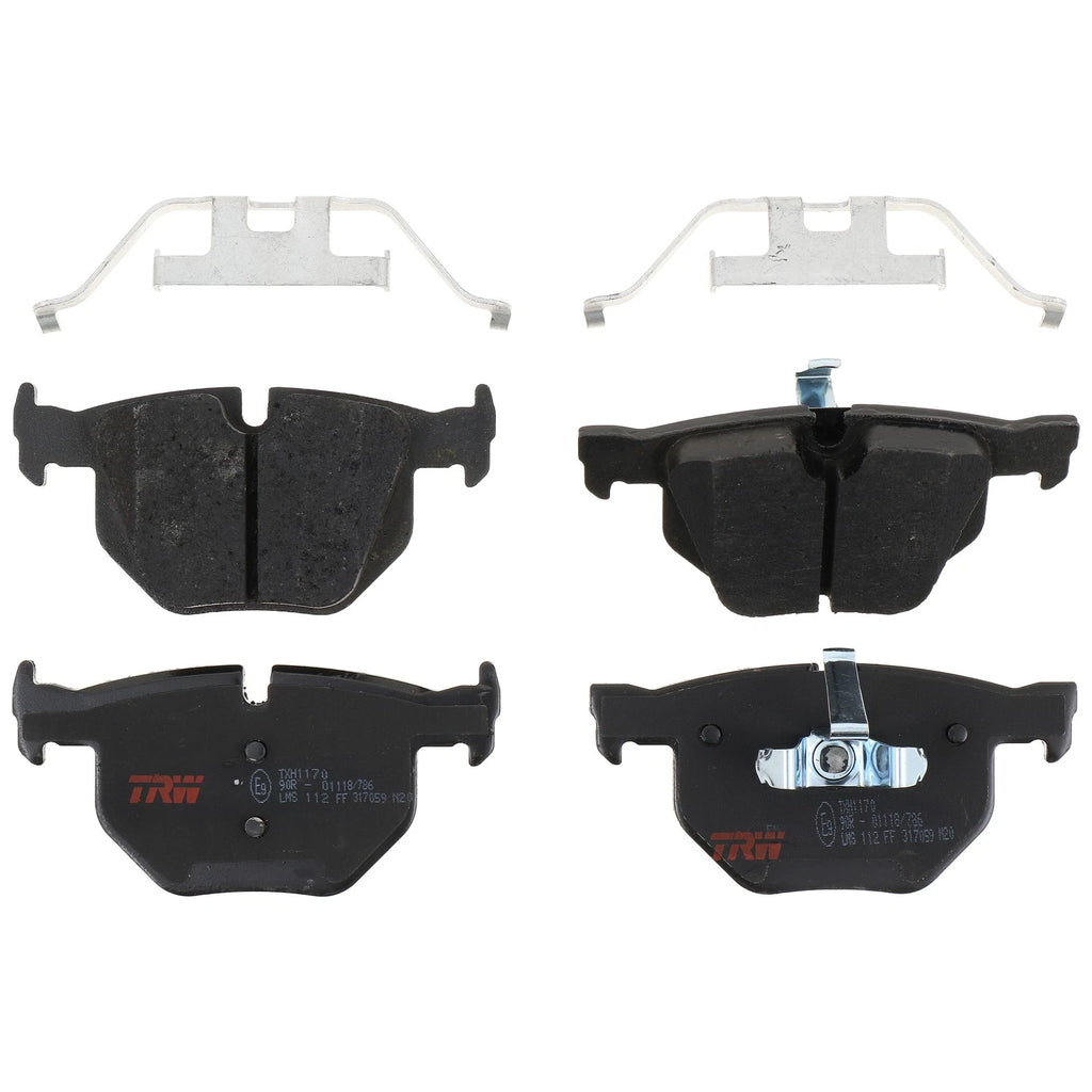 Set of 4 Disc Brake Pads for BMW 335i (2007–2013)