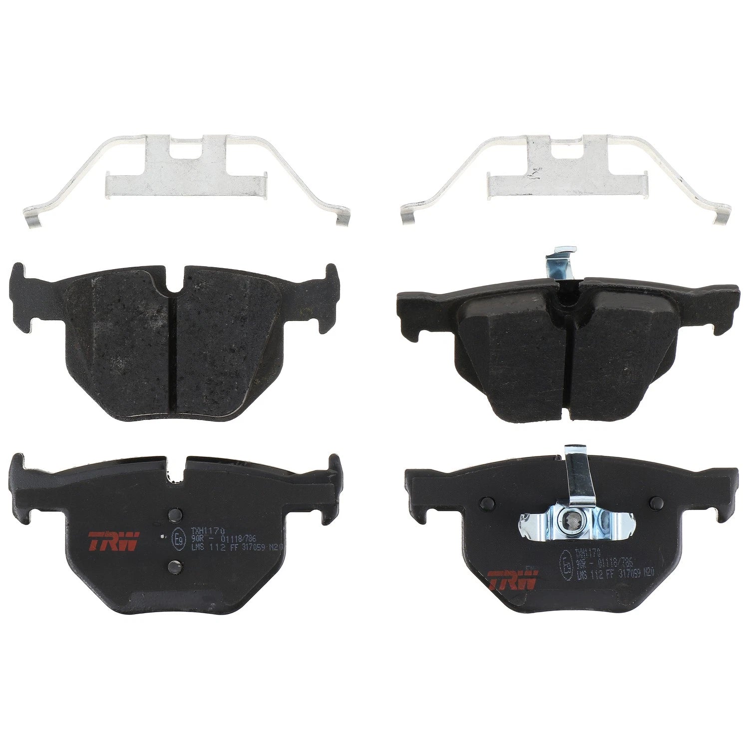 Set of 4 Disc Brake Pads for BMW 335i (2007–2013)