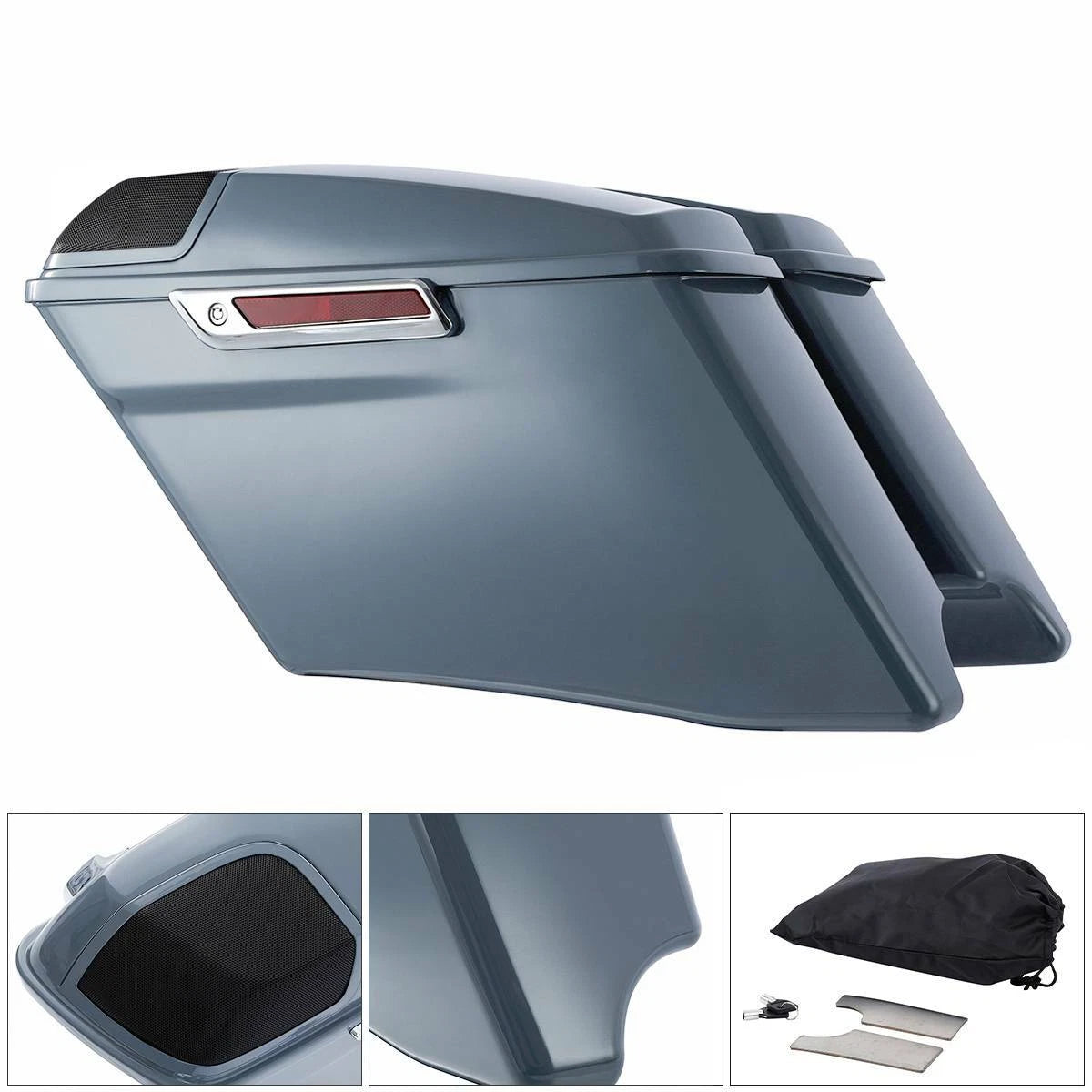 Inner Outer Fairings for Harley Road Glide (2014–2023) Gunship Gray