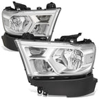 Chrome Housing Clear Reflector Headlights Assembly for Ram 1500 (2019–2024)