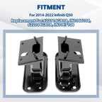 Front Bumper Bracket Reinforcement for Infiniti Q50 (2014–2022) Pair