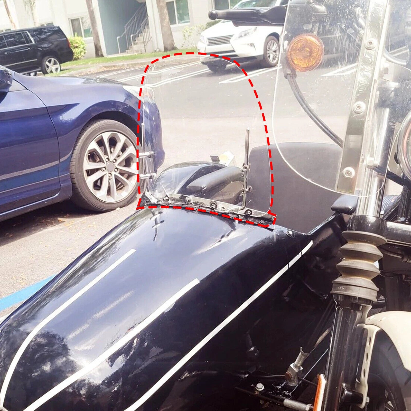 Windshield Screen for Moped 125cc 150cc (Gas GY6)