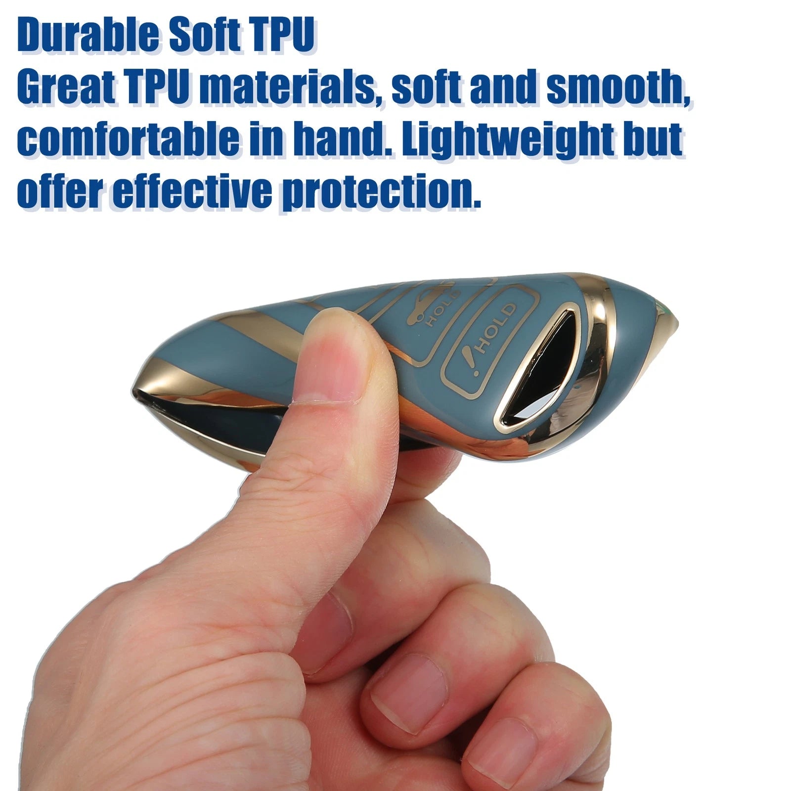 TPU Keyless Entry Remote Cover for Mazda 3 (2014) - Blue