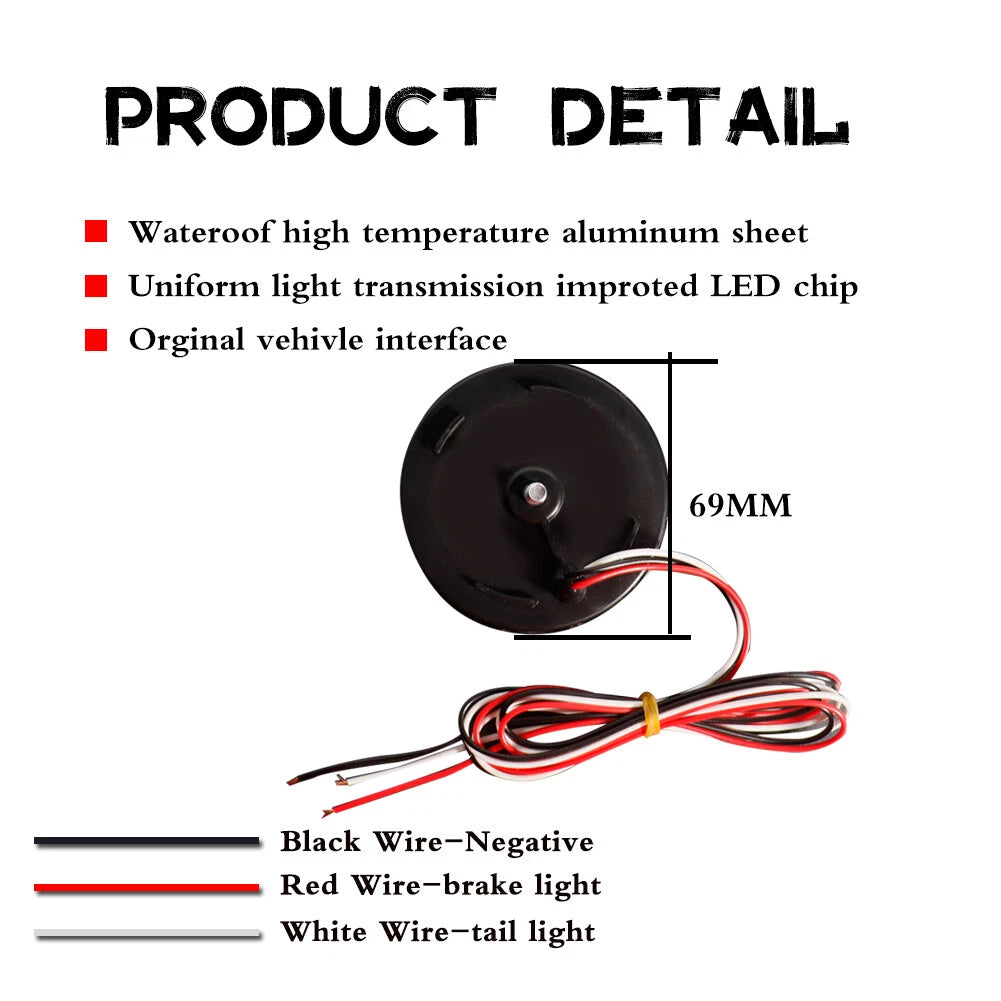 LED Rear Bumper Reflectors for Nissan Qashqai (2007–2013)