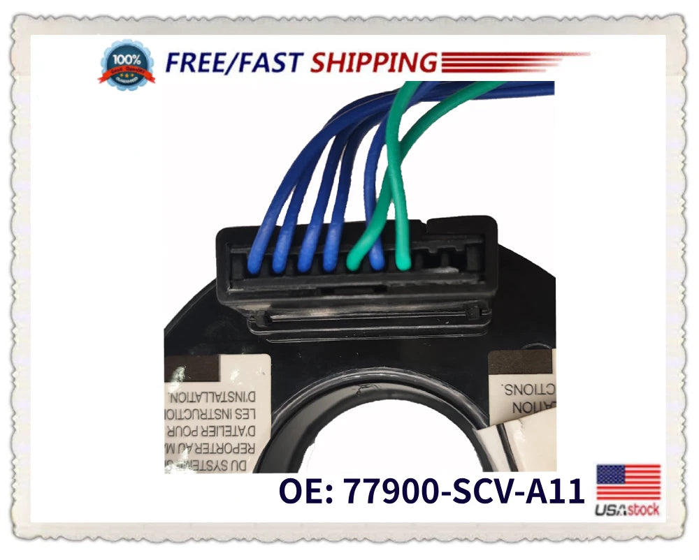 Spiral Cable Clock Spring 77900-SCV-A11 for Honda Element (2003–2005)