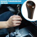 5 Speed Automatic Transmission Gear Shift Knob for BMW  Black Red Wood