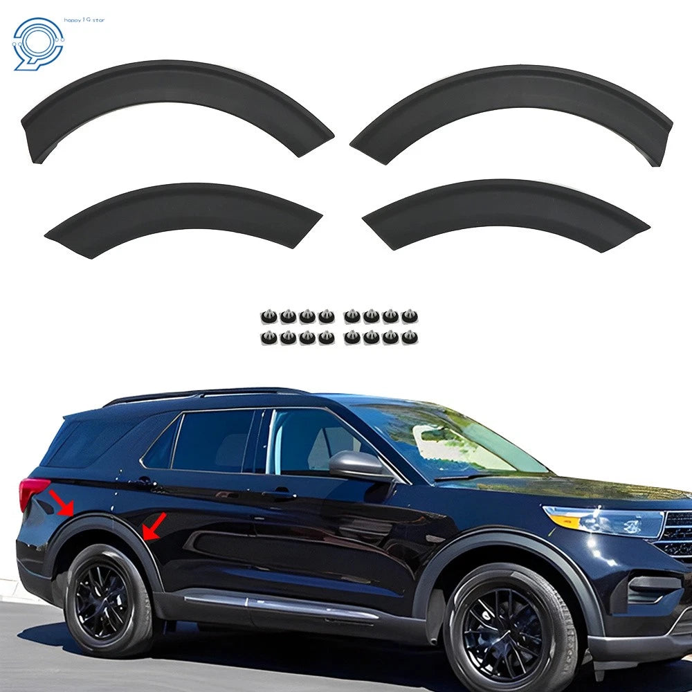 Set of 4 Rear Wheelhouse Fender Flares for Ford Explorer (2020–2022)