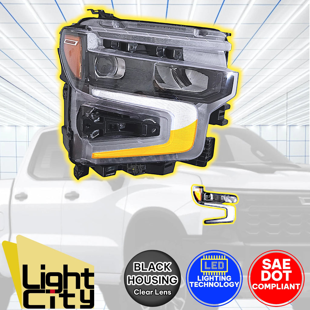 Full LED Headlight RH for Chevy Silverado 1500 ZR2 (2022–2026)