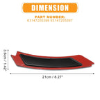 Pair Bumper Reflector 63147205397 for BMW 3 Series E90 E91 (2009–2011) Black