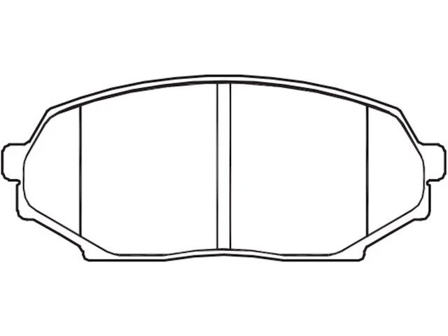 Front Brake Pad Set for Mazda Miata (1990–1993) JG819XJ