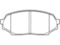 Front Brake Pad Set for Mazda Miata (1990–1993) JG819XJ