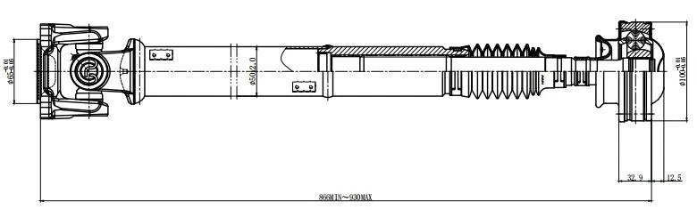 Drive Shaft for Jeep Grand Cherokee (2005–2006)