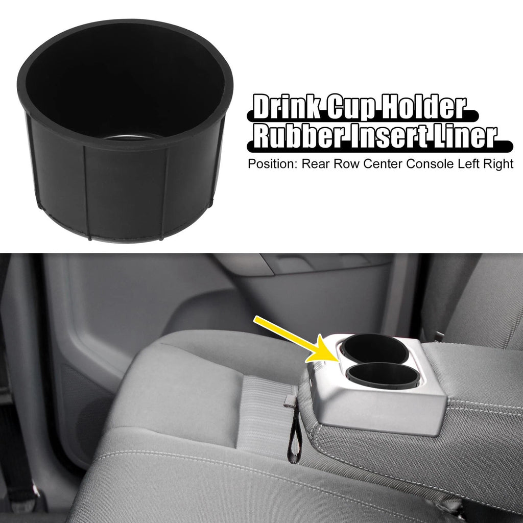 2X Rear Row Center Console Drink Cup Holder for Ford F-150 (2009–2014)