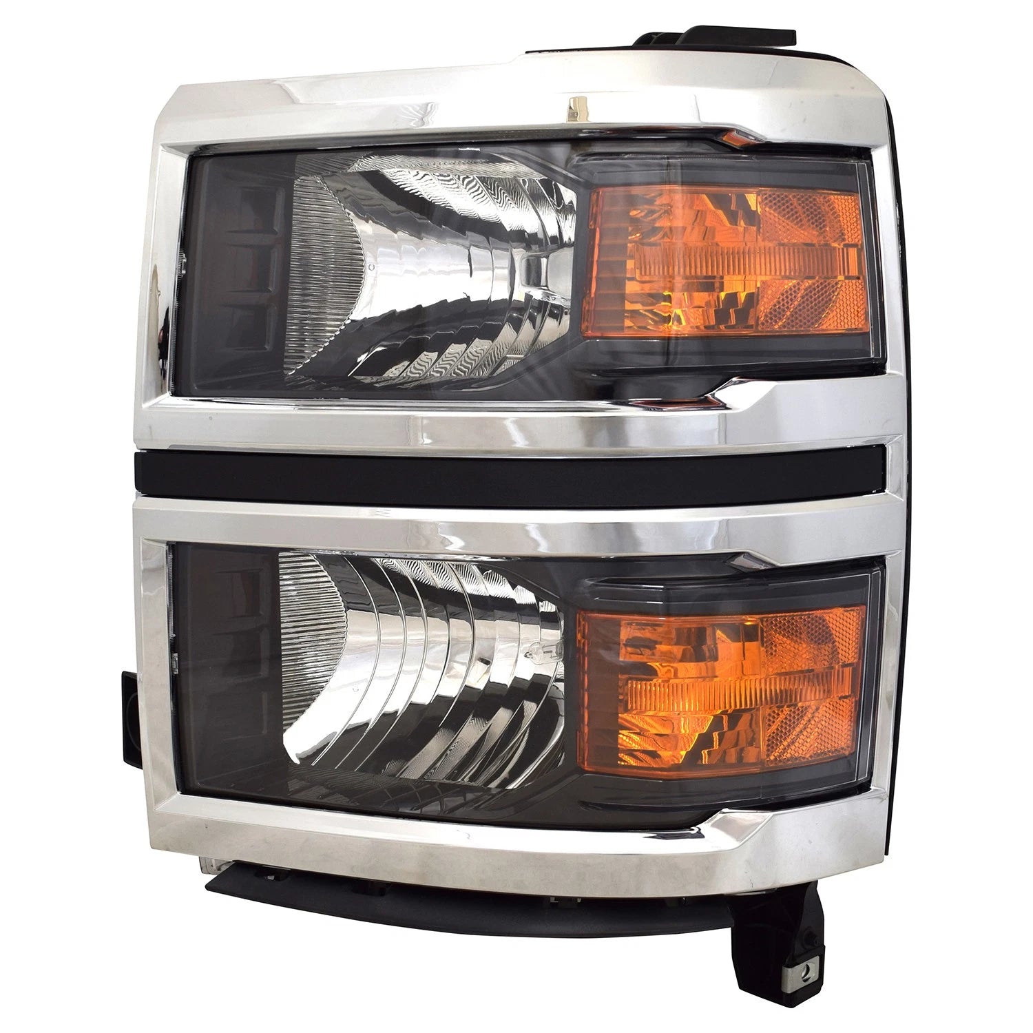Replacement Chrome Driver Side Halogen Headlight Assembly w/o Projector