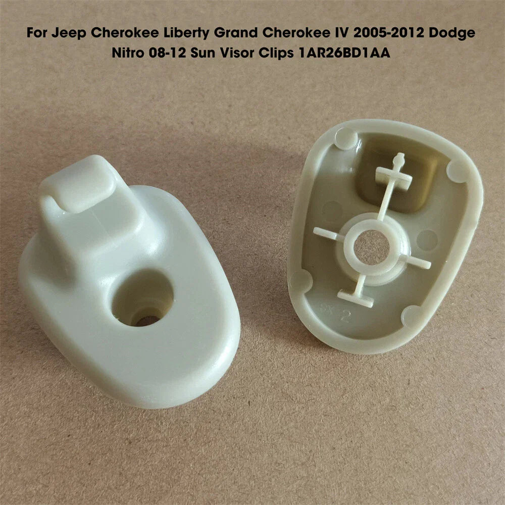 Sun Visor Clips for 05-12 Jeep Liberty, 08-12 Dodge Nitro (2005-2012)