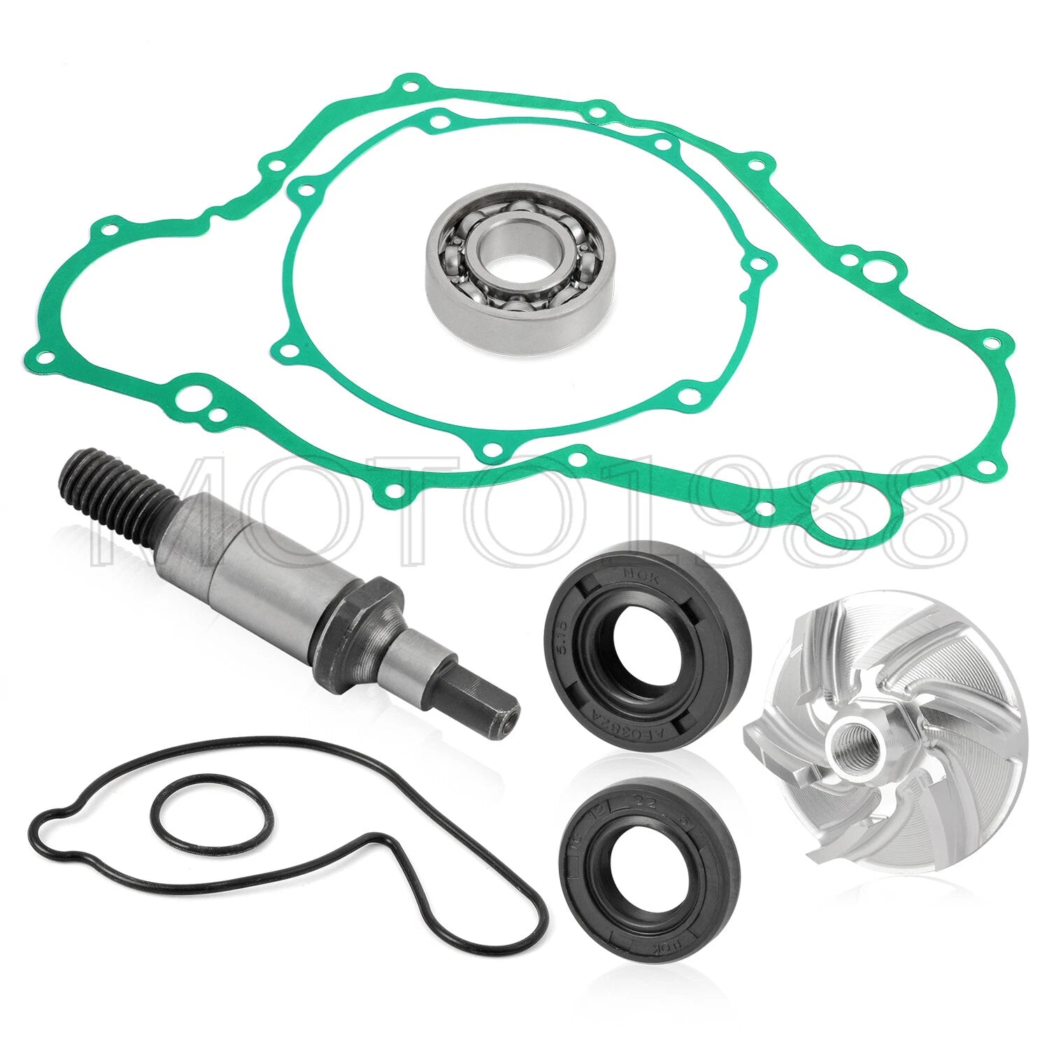 Water Pump Repair Kit for Yamaha YFZ450 (2004–2013) - Impeller, Seal, Shaft, Gaskets