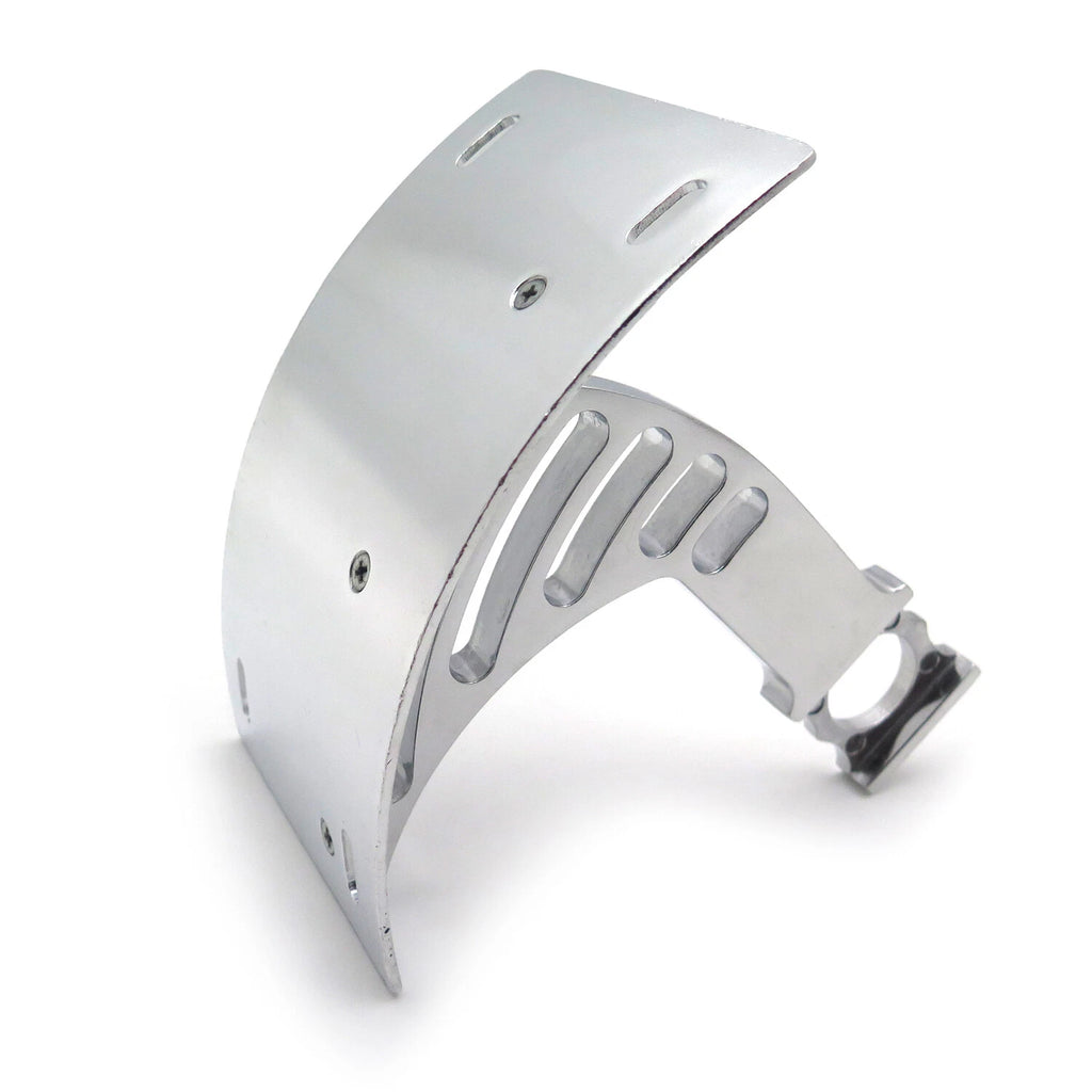 Silver Side Mounted Curved License Plate Bracket for Honda CBR 929R (2000–2001)