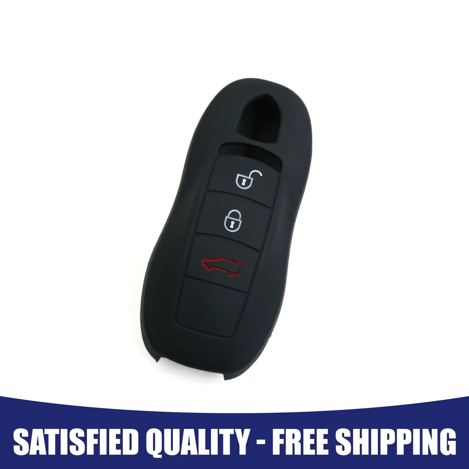 Silicone Key Fob Case Cover for Porsche Macan Cayenne (2014-2023)
