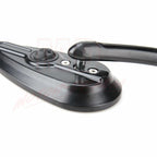 Black Skull Teardrop Rear View Mirrors for Harley Sportster Dyna Touring Softail (2004–2023)