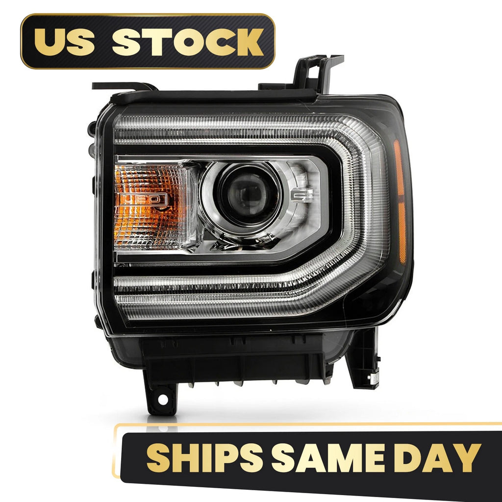 HID/Xenon LED DRL Projector Headlight for GMC Sierra 1500 (2016–2018)