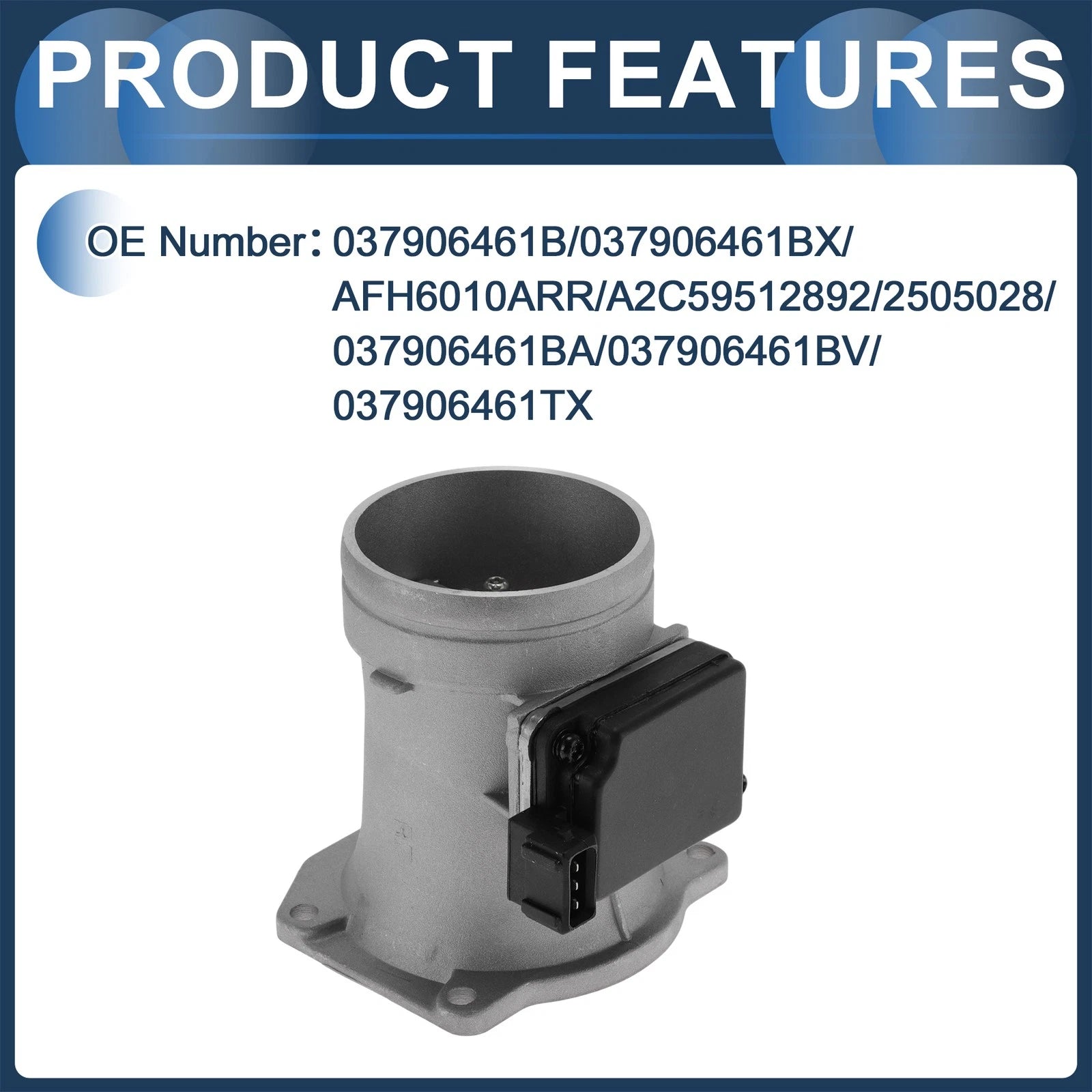 Mass Air Flow Sensor No. 037906461B for Volkswagen Passat B5 (2000–2005)