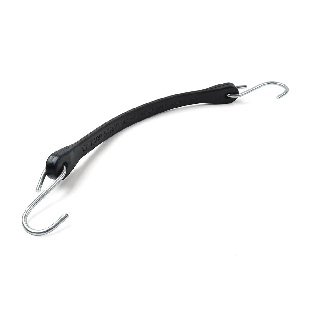 10" Rubber Tarp Straps Tie Down Bungee Cords with Hooks for Cars