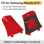 Utility Storage Box Lid Cover Red for Honda Rincon 680 TRX680 (2003–2023)