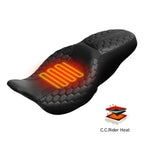 2X Heated Passenger Seats for Harley Road King, Street Glide (2009–2023)