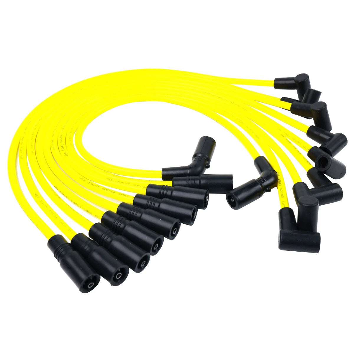 Yellow Spark Plug Wire + Plug for Chevy C1500 K1500 GMC 5.7L 5.0L (1996–1999)
