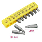 Set of 11 Ratchet Wrenches with Offset Handle