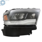 Full LED Headlight for Dodge RAM 1500 (2019-2023) Right Side Black Housing