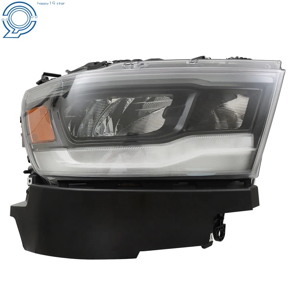Full LED Headlight for Dodge RAM 1500 (2019-2023) Right Side Black Housing