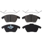 Set of 4 NAO Brake Pads for Volkswagen Jetta (2005–2010) Turbocharged