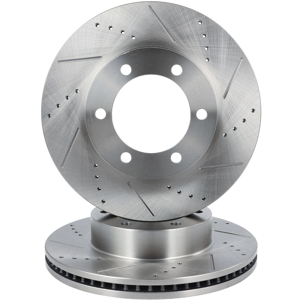 Front Drilled Slotted Brake Rotors for Toyota Sequoia Tundra (2000–2006)