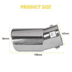 Chrome Exhaust Pipe Tail Muffler Tip for Universal Cars (YYYY–YYYY)