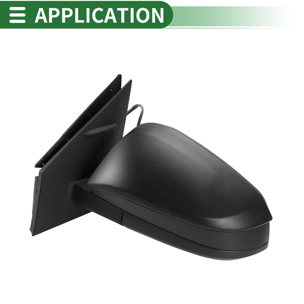 Left Side Door Mirror for Toyota RAV4 (2013–2015) Manual Folding Black