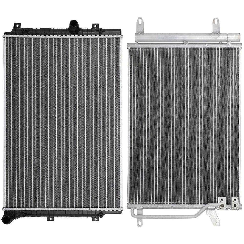 Aluminum Radiator & AC Condenser Set for Volkswagen Jetta (2016–2018)