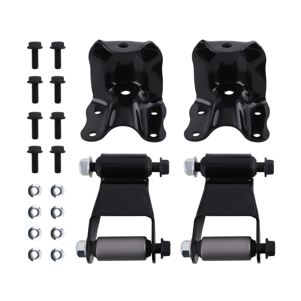 Rear Leaf Spring Shackle Bracket Kit for Ford F-150 F-250 F-350 (1980–2004)